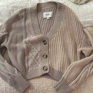 Pistola color block cotton cardigan. Never worn.